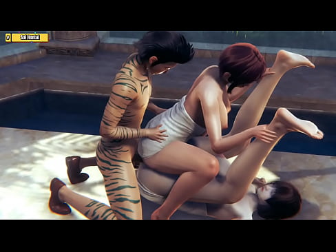 Hentai 3D -Làm tình tay 3 với 2 em xinh đẹp
