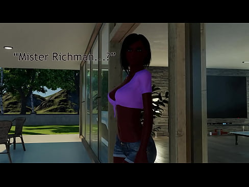 Ebony Girl visits Rich Neighbour