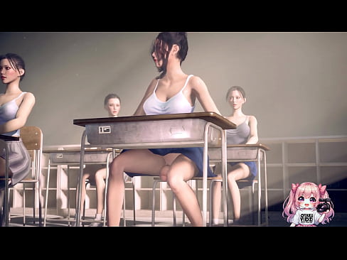 Anime girls fucking on desk