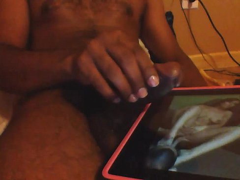 hot guy jerking off his hairy dick