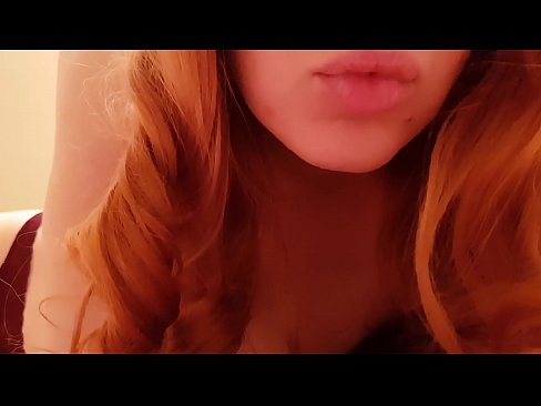 Petite ginger cutie with pale skin and puffy nipples relaxes you before s. with ASMR