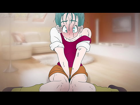 Bulma with an overgrown pussy of blue color ! anime sex
