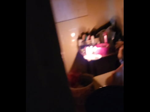 Caught my stepmom fingering her pussy in the bath
