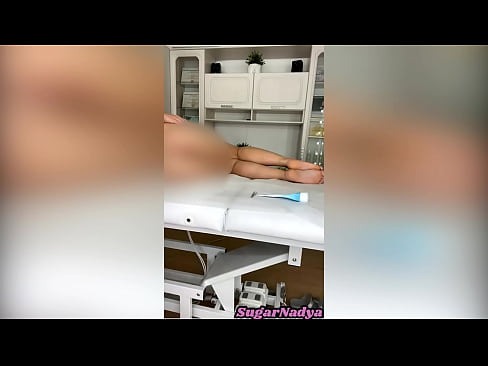 SugarNadya performed a depilation procedure for a sexy beauty with a juicy pussy