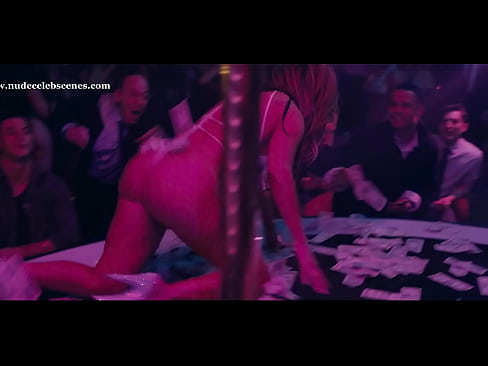 J.Lo doing a sexy dance on stage in a strip club