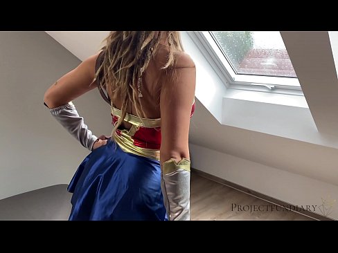 strong super heroine used like a slut - first time cosplay costume roleplay sex