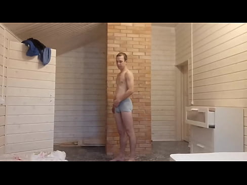 Sexy boy solo masturbation at loft