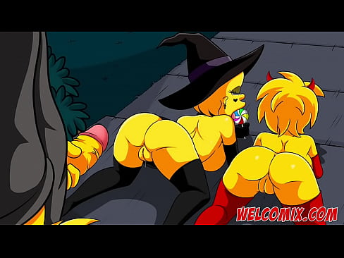 Halloween orgy with Liza and Magie