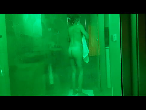 My wife takes a shower before fucking her lover
