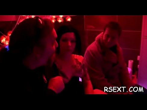 Slender bitch rocks a hard pole