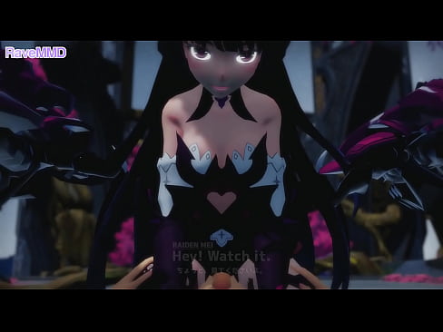 Raiden Mei steps on you and forces you to cum