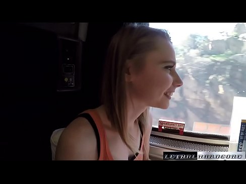 Catarina gets her teen Russian pussy plowed on a speeding train