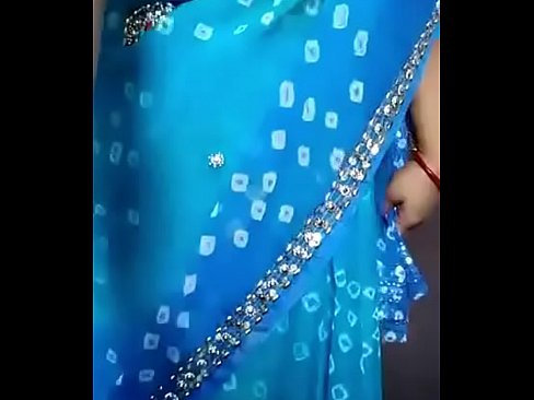 Indian woman stripping saree