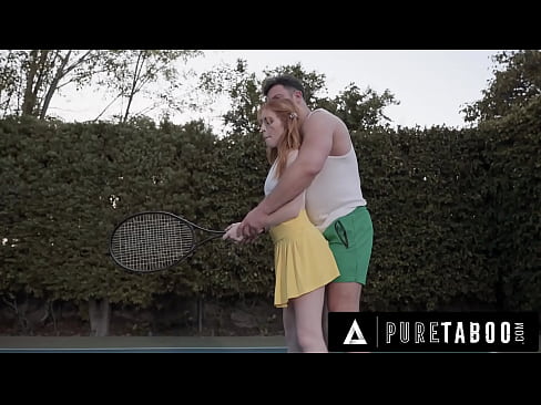 Fun-Size Redhead Accepts Dick From Tennis Coach
