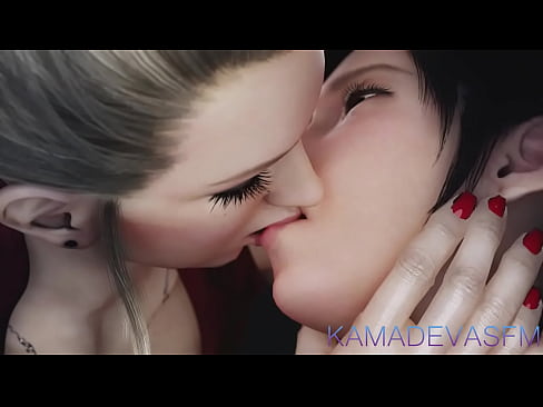 Scarlet Tifa - making out in a interorigation room