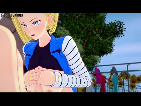 Android 18 of dragon ball having sex in pov