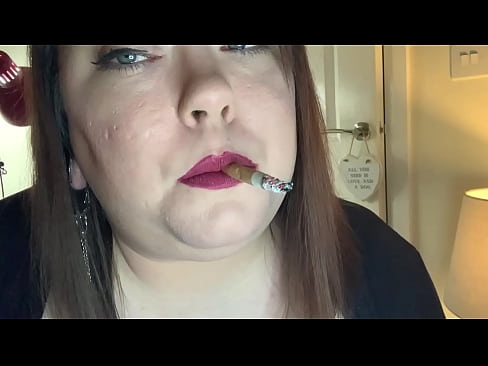 Chubby Mistress Smoking A Cig With Lots Of OMI's