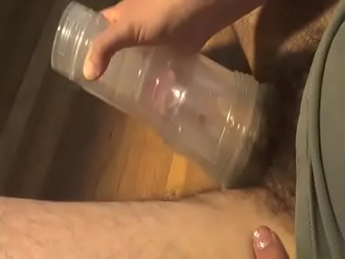 sperming hard penis with fleshlight