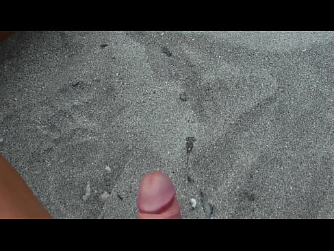 Big load at the beach