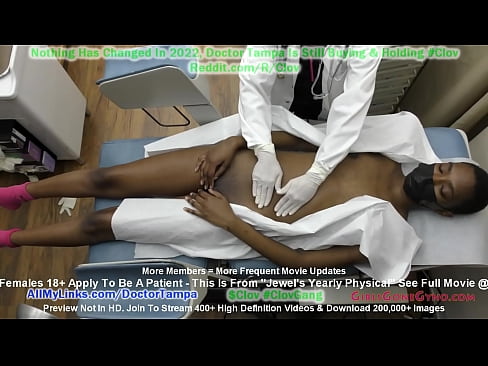 Doctor Tampa And Nurse Stacy Shepard Preform Ebony Teen Jewel Annual Gynecological Assessment At Their Gloved & Probing Hands Full Movie Only @ GirlsGoneGyno.com #ClovGang