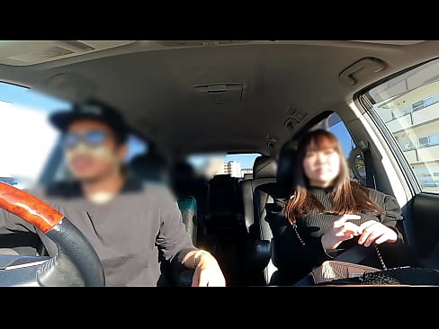 ドライブ中に『車で犯されたい』と 突如カーセックス勃発 【顔出し】【近距離】