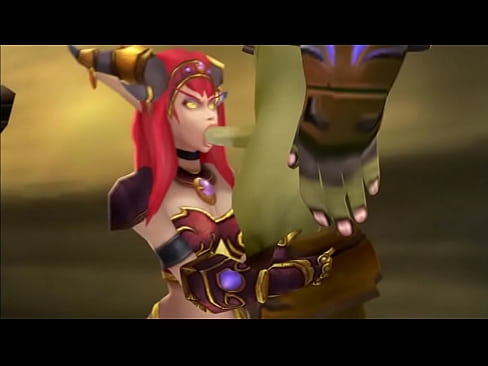 World of Warcraft Porn: Alextraza sucking off Orc