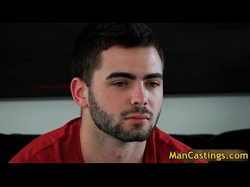 Handsome hunk feel good after having sex with gay