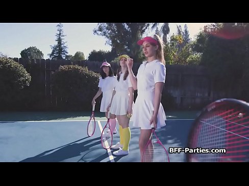 Tennis coach bangs three teens at once
