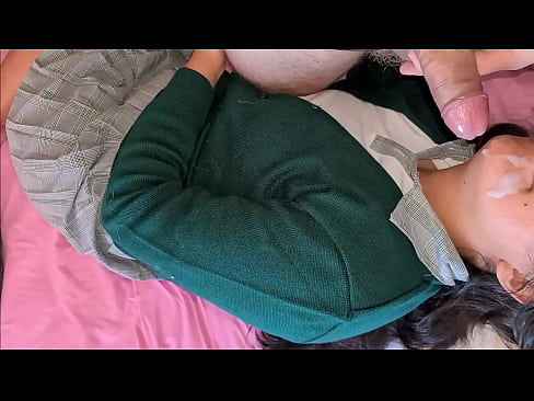 a blowjob before school. This young student loves to eat cum