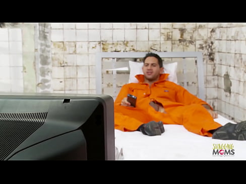 Handsome slut is fucking hard with big cock inmate in prison