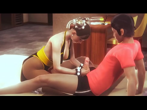Chun li sf cosplay hentai in erotic gameplay video