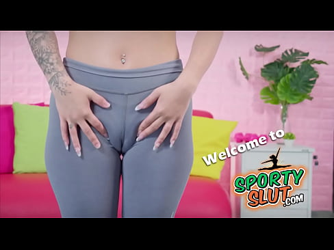 Lovely Sexiest Sporty Slut Big Hooters Bubble Butt Tight Leggings