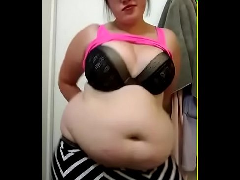 Beautiful big belly - ice cream stuffing