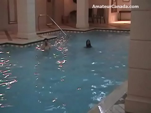 Skinny dipping dare teen makes out with lesbian after steam bath