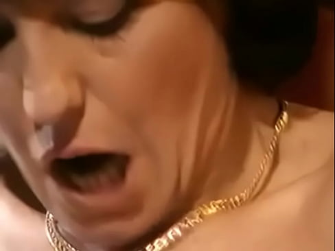 Vintage busty milf enjoying a huge cock