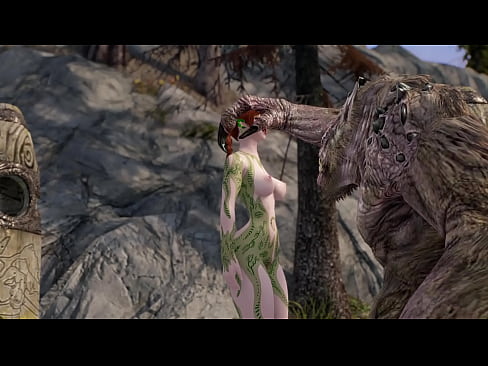 Tattooed Redhead Gets Dominated by Monster [UNCENSORED] 3D Skyrim Porn
