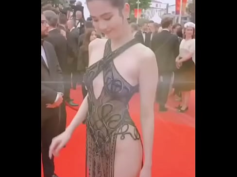 Vietnamese female model show sexy bigboobs at Cannes 2019