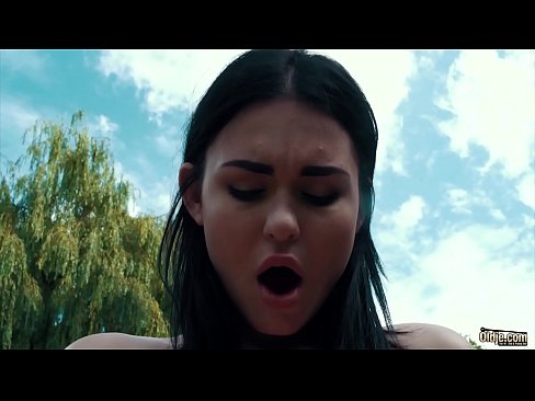 Teen hardcore sex with fat old man outdoors