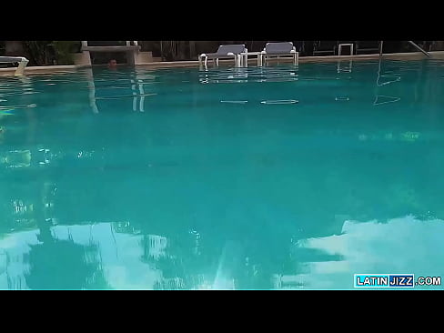 Angel and Eman decide to fuck right in the pool