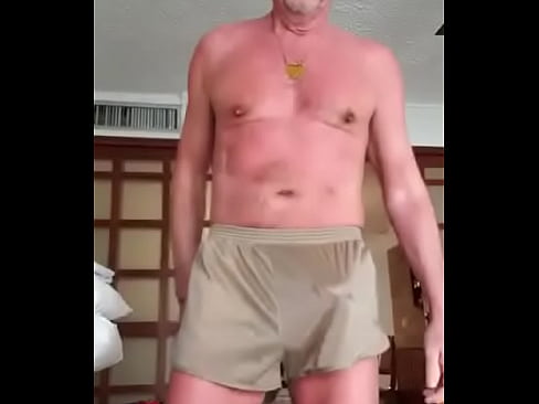 Pervy Papi is on vacation, and he brought along his new silkies to wear around the hotel room. Of course pervy Papi cut t ...