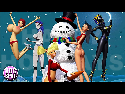 XXXmas Busty Teen Dancers! 3D CARTOON!