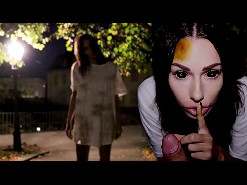 A SHAIDEN STORY - The Girl In White | Halloween Themed Horror Porn Video - German Amateur Demon Girl Shaiden Rogue Sucks On A Big Cock And Receives Oral Creampie