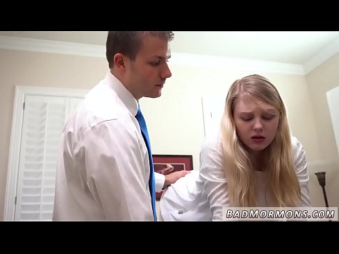 Blonde teen gets an unexpected gyno examination
