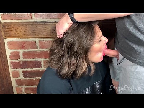 Fucking the mouth of a sweet youtuber girl - oral creampie