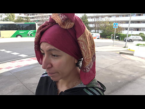 muslim whore in germany jerks off a stranger until he ejaculates