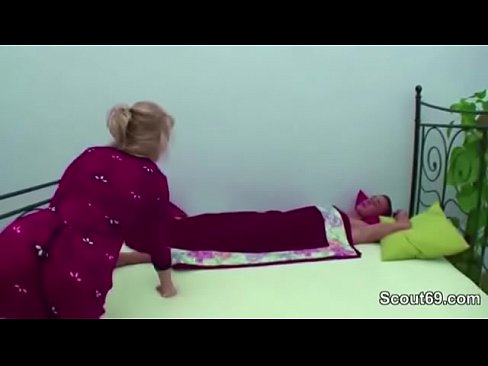 Step-Mom Found Him and Wake Up With Blowjob and Get Anal