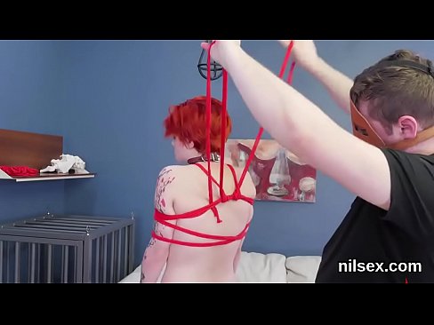Wild bitch gets her fuckholes spread and toughly drilled