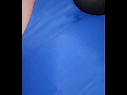 Playing With a vibrator and cum in swimsuit