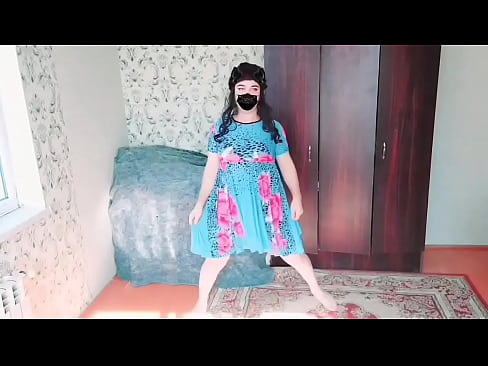 Hot Cute Ladyboy Caught on Camera in Her Stepsis's Dress While Recording A Good Video