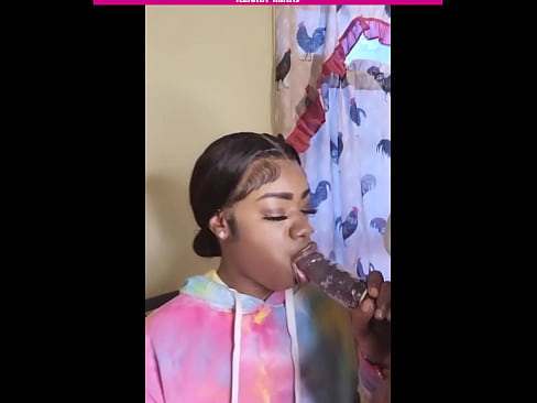BLACK STEPMOM SUCKING SOME BIG BLACK COCK BBC